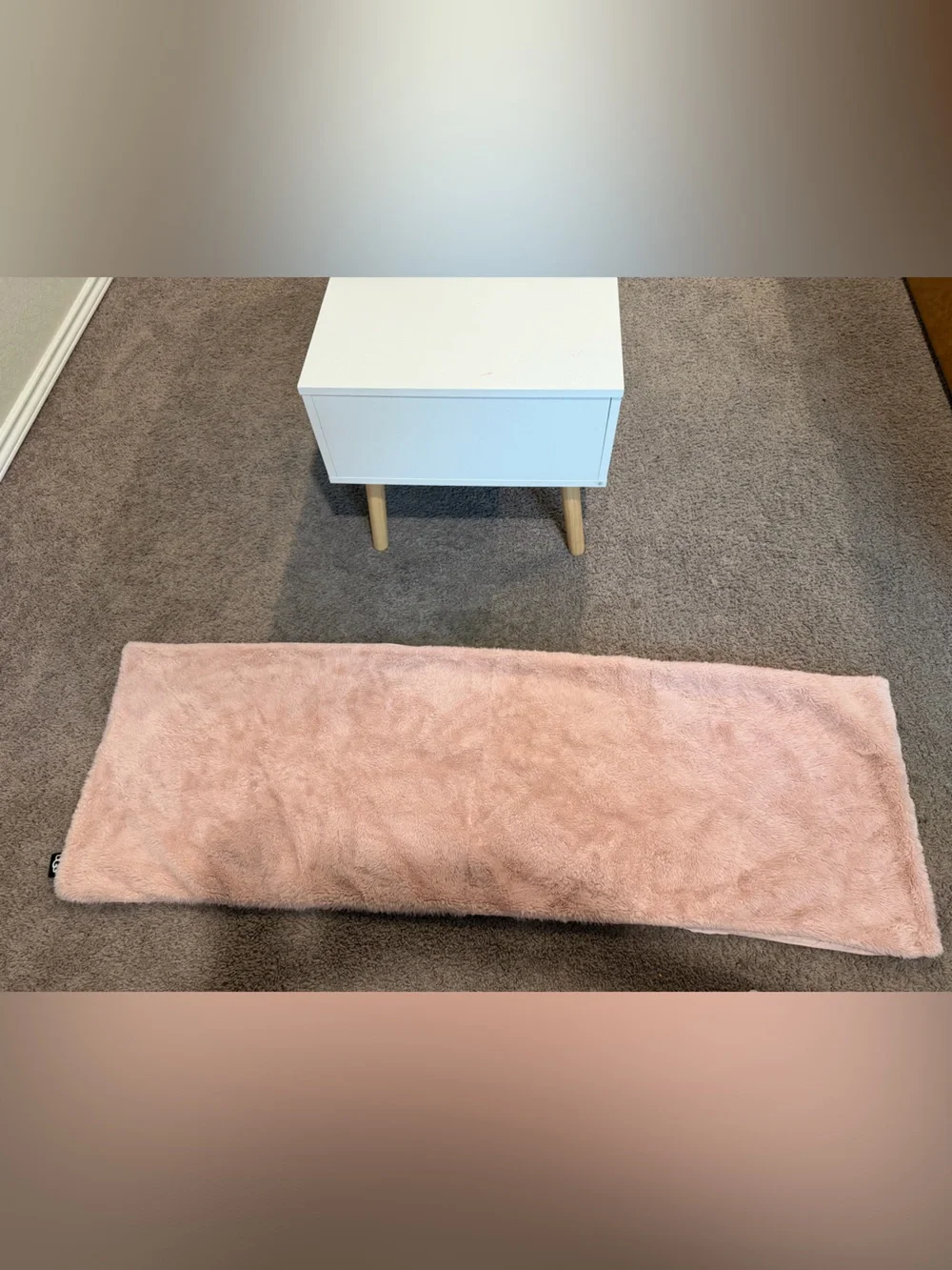 UGG Plush Pink Faux Fur Body pillowcase